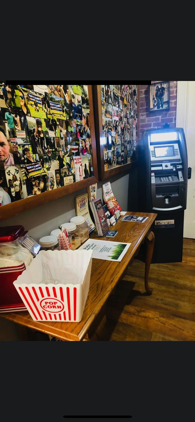 Lakewood countertop ATM by a snack counter